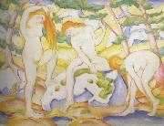 Bathing Girls (mk34) Franz Marc